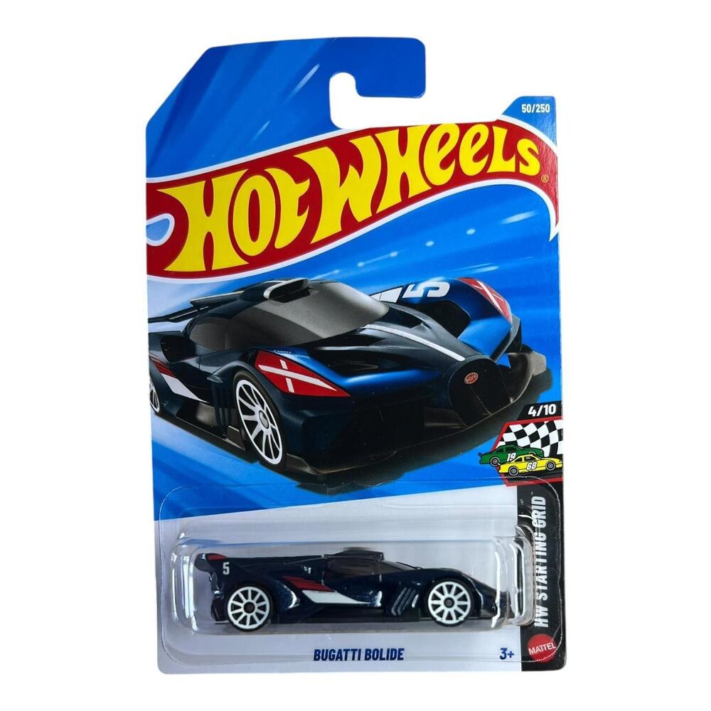 Hot Wheels 2026 Case B BUGATTI BOLIDE Blue Long Card with FREE Protector